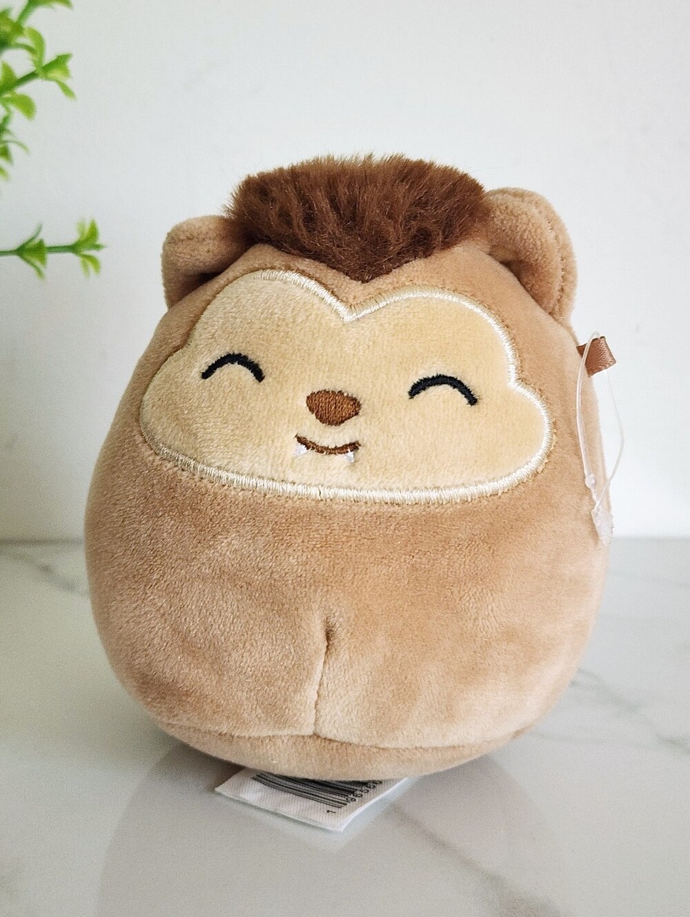 Squishmallows Wade Werewolf 4" Mini Plush Closed Eyes Halloween Brown